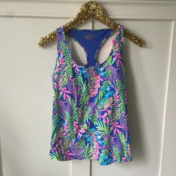 Lilly Pulitzer Luxletic Racerback Tank NWT - Picture 1 of 5